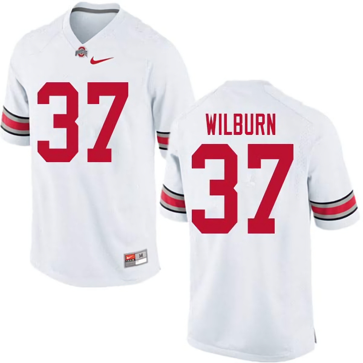 Trayvon Wilburn Ohio State Buckeyes Men's NCAA #37 Nike White College Stitched Football Jersey SQT2256MN